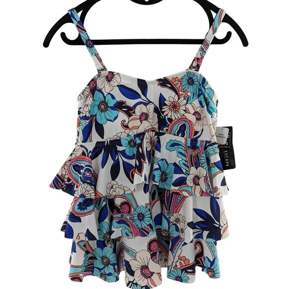 Island Escape Swim Floral Tankini Top - Picture 9 of 9